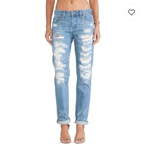 Blank NYC Ripped Boyfriend Jeans